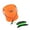 Orange, variant on Portables Fishing Water Container Foldable Fishing Water Bucket for Lake Trip
