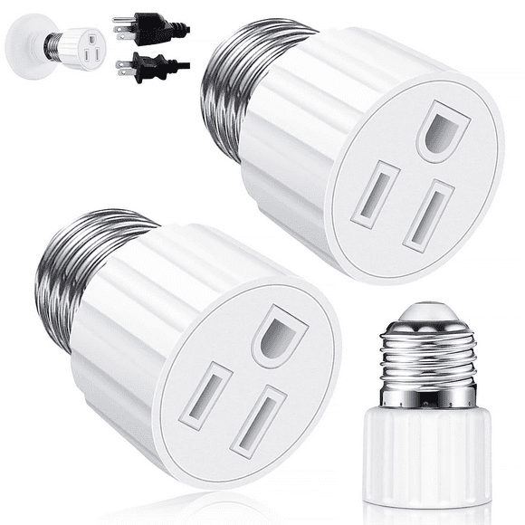 Light Bulb Socket Adapter 3 Prong