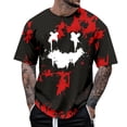 thumbnail image 1 of SOMOWI Hauts, T-Shirts et Blouses pour Hommes Usage Quotidien Design Confortable et Élégant Sorties Ou Sports Chemises Athlétiques Rouges d'Automne TG, 1 of 4