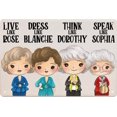 thumbnail image 1 of The Golden Girls Be Strong Be Brave Be Humble Be Badass Poster Retro Metal Tin Sign Vintage Sign for Home Coffee Wall Decor 8x12 Inch, 1 of 5