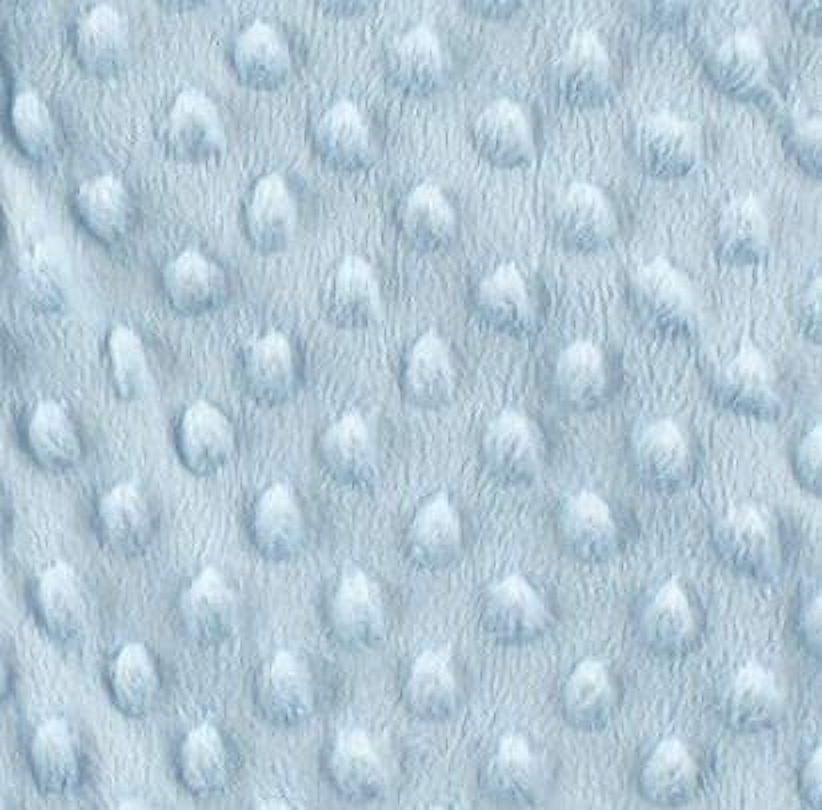 Hudson Baby Infant Boy Plush Sleeping Bag, Sack, Blanket, Light Blue Dot Mink, 6-12 Months