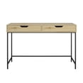 thumbnail image 6 of Ameriwood Home Wardlaw Computer Desk with 2 Drawers in Natural, 6 of 9