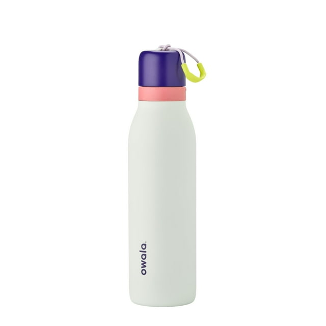 Botella de agua Owala FreeSip Twist con aislamiento, 500 ml, morado/menta