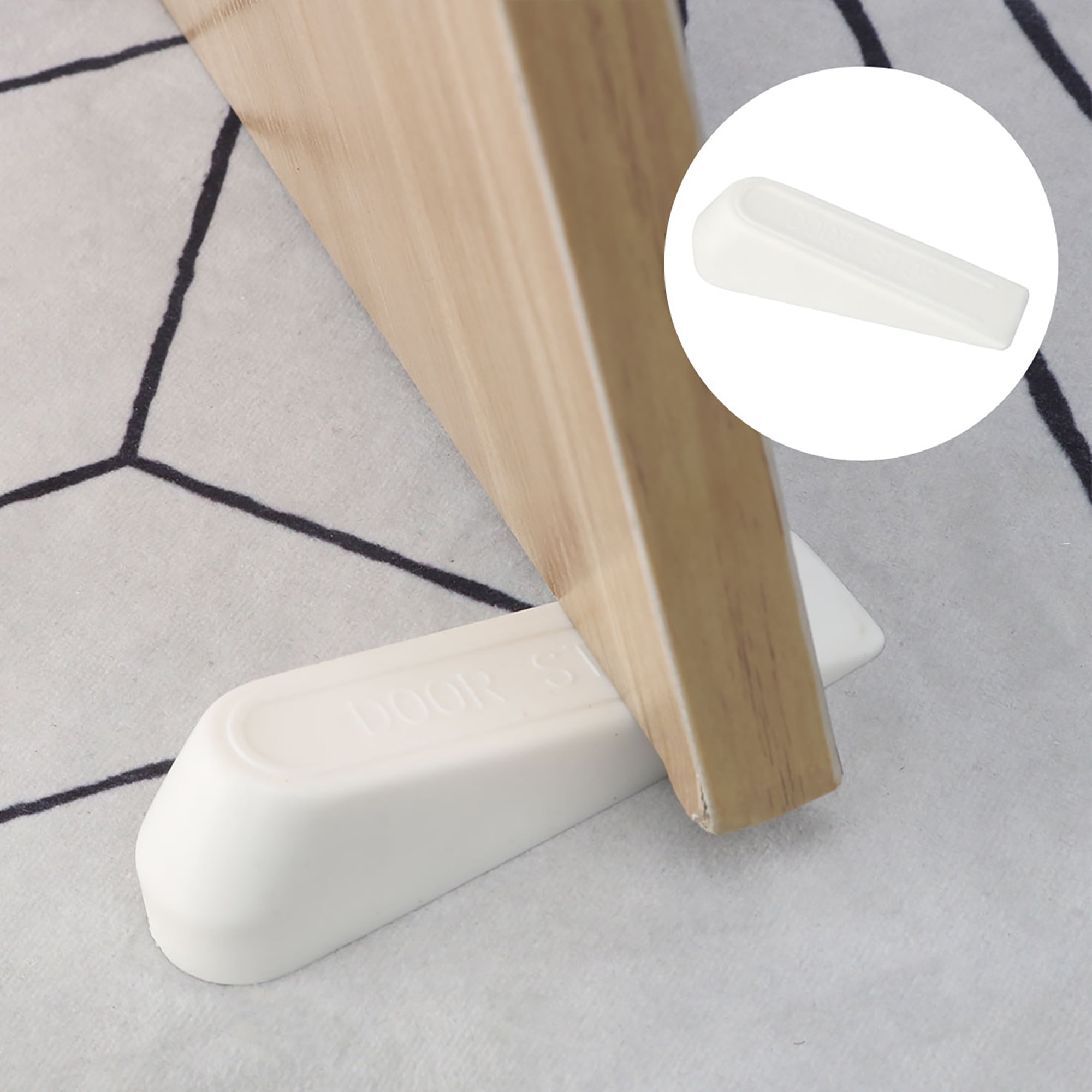 Home Rubber Antislip Door Stopper Nonscratching Doorstops Protector