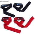 thumbnail image 4 of warmhomeyx 2X Padded weight lifg straps training gym gloves hand bar wrist wraps support warmhomeyx, 4 of 4