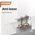 thumbnail image 4 of Standing Towel Rack Towel Rack Stand with Marble Base for Bathroom Floor SUS Stainless Steel Brushed Finish BTH, 4 of 9