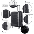 20” Carry On Rolling Hardside Spinner Luggage Black