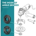 thumbnail image 1 of Llave de ángulo de brida Llave de bloqueo de metal para compatible con Milwaukee Makita 193465-4 Bosch Black & Decker Ryobi ShuxiuWang 8390613592880, 1 of 1
