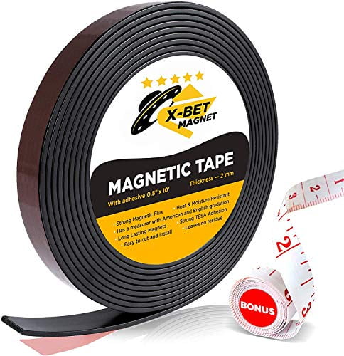 Self- Adhesive Hygloss Products 1/2-Inch x 60-Inch Inc Magnetic Tape 
