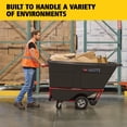 thumbnail image 6 of BRUTE Tilt Dump Truck/Trash Cart/Garbage Collection/Recycling, 1 Cubic Yard, Waste Collection, 1,250 lbs. Capacity, Black, Office/Warehouse/Facility Management (FG131500BLA), 6 of 7