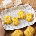 thumbnail image 2 of Chinese Pastries Mould Clear Pattern Mooncakes Mold Bean Pastes Cake Molds Dessert Plastic Mould for Cooking Lover, 2 of 4