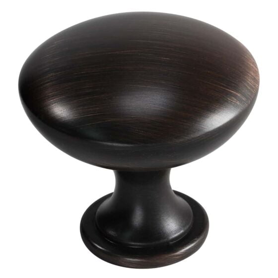 Rok 50-Pack Signature Contemporary Metal Knob, Oil-Rubbed Bronze, 1-3/16" Diameter