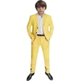 thumbnail image 4 of 2 PC Linen Boys Tuxedos Suit for Wedding Two Buttons Jacket Pants Set Boys Formal Suit Boys Party Suit, 4 of 8