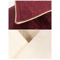 thumbnail image 6 of DayScoop Men's Halloween Burgundy Jacquard Tailcoat with White Faux Vest Retro Court Dance Cosplay Outfit for Themed Party Dress Up, 6 of 6