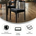 thumbnail image 6 of Flash Furniture Chester Contemporary Solid Wood Dining Chair Black 2/Pack (2XUDGW0359BLK), 6 of 18