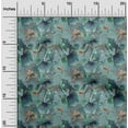 thumbnail image 1 of oneOone Polyester Spandex Dusty Teal Green Fabric Florals Diy Clothing Quilting Fabric Print Fabric By Yard 56 Inch Wide-1P2, 1 of 4