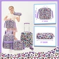 thumbnail image 3 of Kids Carry on Luggage Sets for Girls Women Rolling Suitcases with Wheels Hardshell Suitcase with Travel Pillow, 3 of 7