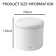 thumbnail image 2 of Minihumidificador portátil, humidificador de escritorio de 2000 ml, humidificación de alta niebla con diseño de boquilla doble, humidificador de escritorio personal USB para oficina, hogar,, 2 of 6