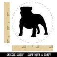 thumbnail image 2 of Bulldog English British Dog Solid Self-Inking Rubber Stamp Ink Stamper - Brown Ink - Small 3/4 Inch, 2 of 7