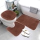 thumbnail image 4 of Alfombras de baño, alfombras para sala de estar, alfombra de área, alfombra de baño de color sólido, juego de 3 alfombras de baño para 3 piezas, alfombrillas de inodoro universales, suaves, cómodas, c, 4 of 7