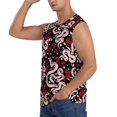 thumbnail image 3 of Balery Snake And Rose Camisetas sin mangas para hombre, absorbe la humedad y protege contra el mal olor.-Medium, 3 of 7