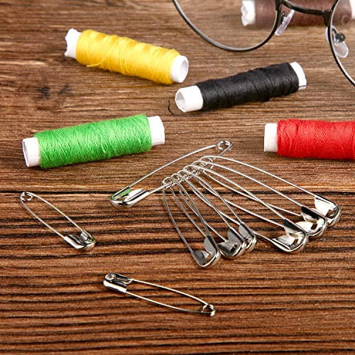 Rust-Resistant Nickel Plated Steel Set- Best Sewing Accessories Kit for Baby Clothing Heavy Duty High-Grade Steel Crafts /& Arts Officepal 100 PCS Large 2.17 55mm Size4# Safety Pins