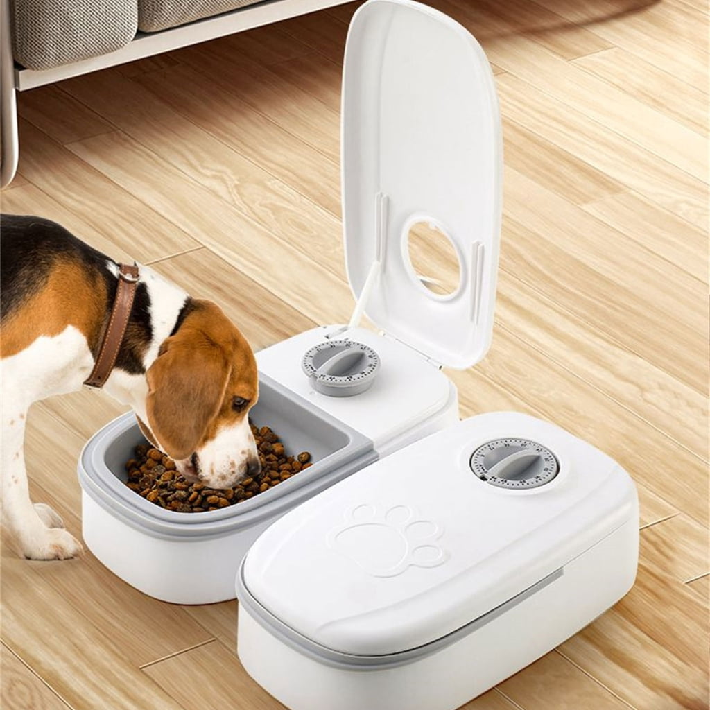 Automatic Pet Feeder Convenient Food Dispenser with Timer for Cats and Dogs