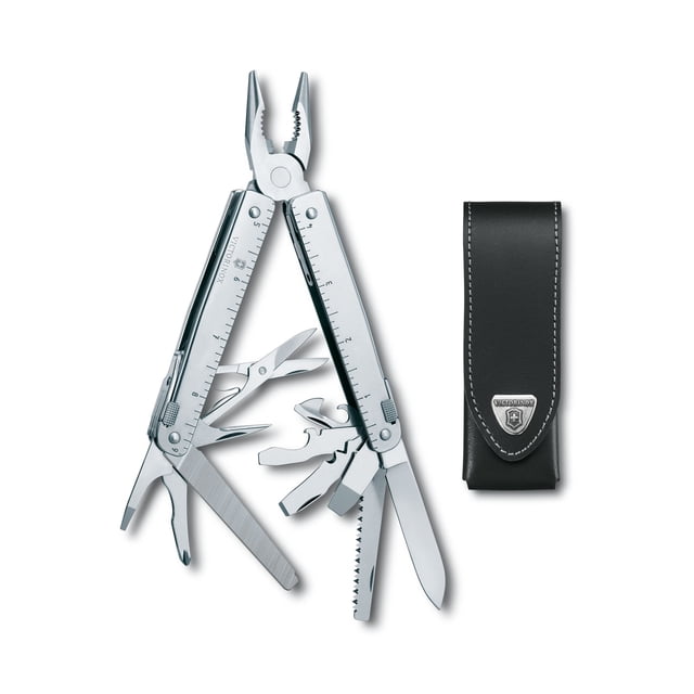 Multiherramienta Victorinox Swisstool c/tijera funda piel 27 usos 3.0327.L