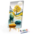 thumbnail image 2 of Ciervo dorado en el agua Pintura al óleo por número Kit DIY Decoración del hogar Regalo Arte de la pared Tmvgtek decoración de arte en el hogar, 2 of 9