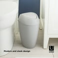 Umbra 2.4 gal Twirla Polypropylene SwingTop Lid Bathroom Trash Can