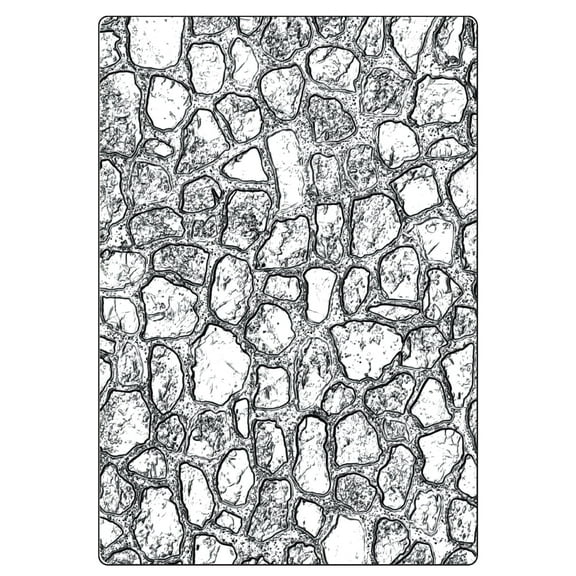 Sizzix 3D Embossing Folder, Cobblestone by Tim Holtz, Large/A5