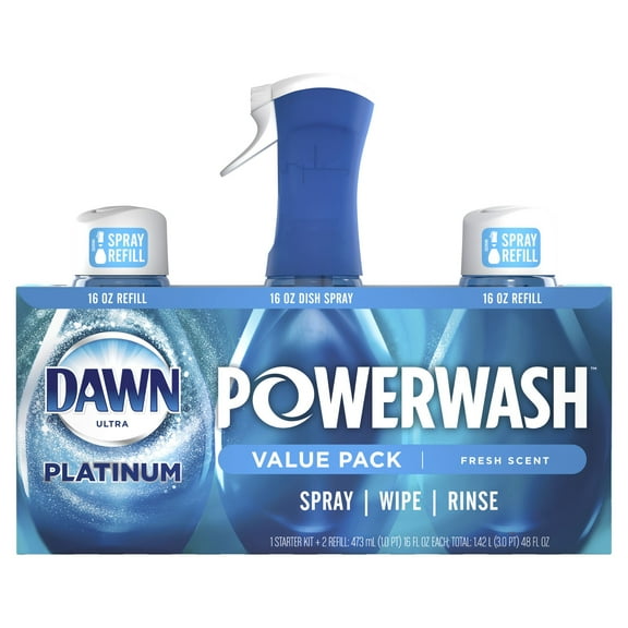 Dawn Platinum Power Wash Fresh Scent, Dish Liquid Value Pack