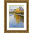 thumbnail image 1 of Gercken, Graham 22x32 Gold Ornate Wood Framed with Double Matting Museum Art Print Titled - Tumut River, 1 of 4