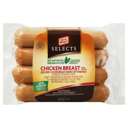 Oscar Mayer Selects Chicken Breast Hot Dogs , 8 count, 15 oz