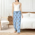 thumbnail image 5 of Uemuo French Bulldog2 Pattern Women's Wide Leg Palazzo Lounge Pants with Pockets Light Weight Loose Comfy Casual Pajama Pants-XX-Large, 5 of 9
