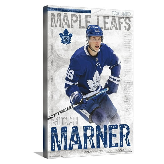 NHL Toronto Maple Leafs - Mitch Marner 19 Canvas Wall Poster, 14.725" x 22.375"