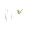 thumbnail image 1 of Mesita de noche,Mesa auxiliar de acrílico transparente,mesa auxiliar transparente de 2 niveles,Mesa pequeña de acrílico,mesita de noche pequeña,compacta,Figura de pájaros,Figura de pájaro, 1 of 8