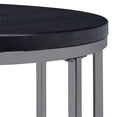 thumbnail image 6 of Picket House Furnishings Kendall Round End Table in Black/Chrome, 6 of 10