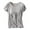 Grey, variant on Pisexur Women's Maternity Nursing Tops Soft Rib Breastfeeding Clothes Round-Neck Solid Color Short Sleeve Maternity Shirts Pregnant Tops T-Shirt