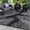 black&grey, variant on DEORAB 6'x9' Outdoor Rugs Waterproof Patio Lightweight Reversible Plastic Carpet Outside Camping Mat,Gray & White