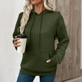 thumbnail image 2 of 2025 Fashion Sweatshirt for Women Fall Winter Warm Hoodies Sweatshirts Dressy Cotton Jacquard Pullover Hooded Shirts Loose Comfy Long Sleeve Drawstring Hoodie Sweater with Pocket, 2 of 8