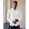 thumbnail image 3 of COOFANDY Men's V Neck Dress Sweater Slim Fit Business Casual Dressy Sweater Shirts Long Sleeve Soft Basic Pullover Sweater, 3 of 9