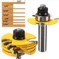 thumbnail image 5 of 4pzs Cortador de Ranura Broca Router 3 Herramienta de Carpinteria Ajustable Vastago de 1/2 y 1/4 de Pulgada, 5 of 5