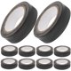 thumbnail image 1 of Cinta adhesiva resistente al calor de color negro Gaffers, 10 rollos, para aislamiento, muebles, equipos eléctricos, 1 of 6