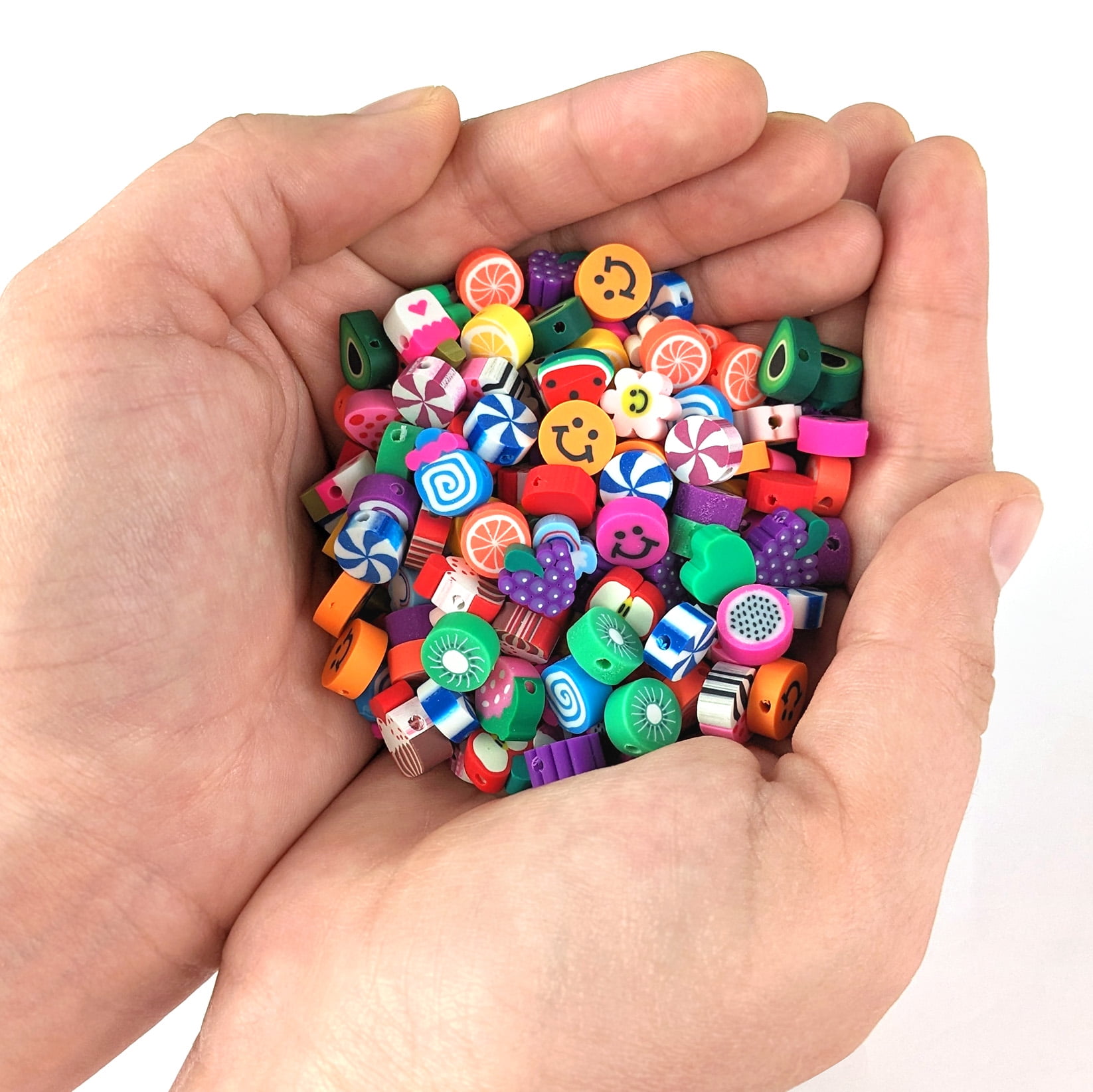 (3 pack) Hello Hobby Shaped Clay Beads for Bracelets & Jewelry Making, 200 Pieces