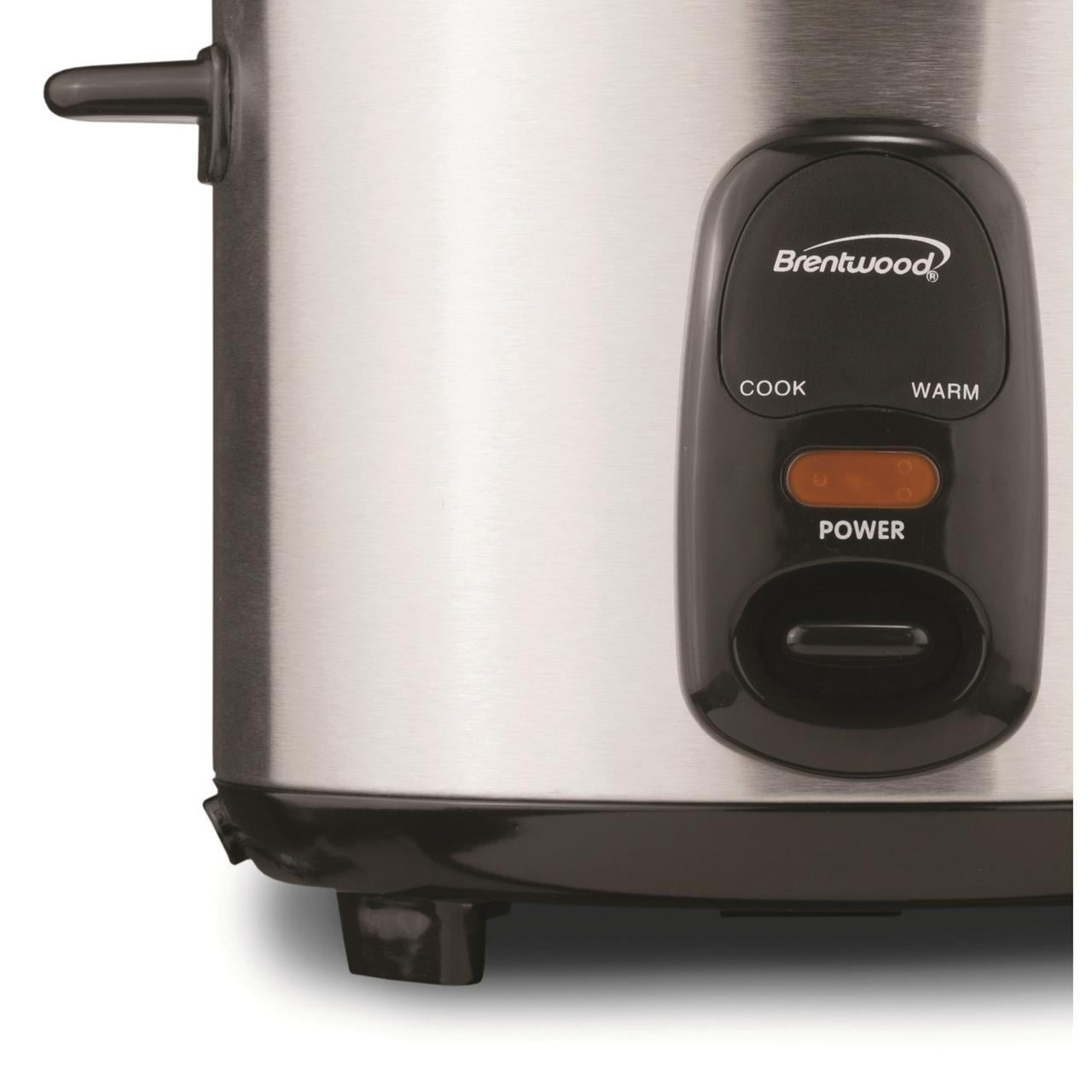 Brentwood Appliances New TS-20 10-Cup Uncooked/20-Cup Cooked Rice Cooker, Stainless Steel