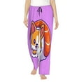 thumbnail image 2 of Lsque Corgi In Sushi Roll Print Women's Pajama Pants, Lounge Pant - Comfortable Home Wear,Elastic Waistband, Stylish Design-Small, 2 of 9
