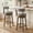 Gray-31.5 inch, variant on ELLEGNT 1 PCS, 27" Upholstered Swivel Bar Stool with Back - Wooden Counter Height Kitchen Chair, Gray