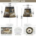 thumbnail image 3 of BZSMCE Table Lamp Creative Three Bighorn Sheep Painting Simple Pattern Night Light, 3 of 8
