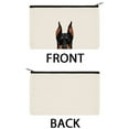 thumbnail image 3 of WIRESTER Set 2 of Canvas Cosmetic Bag, Makeup Bag, Cosmetic Pouch for Women - Doberman Pinscher German Shepherd Dogs, 3 of 7